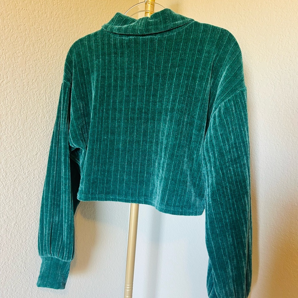 Altar'd State Green Ribbed Knit Top - Picture 4 of 4